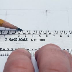 A common scale on a machinist's rule is