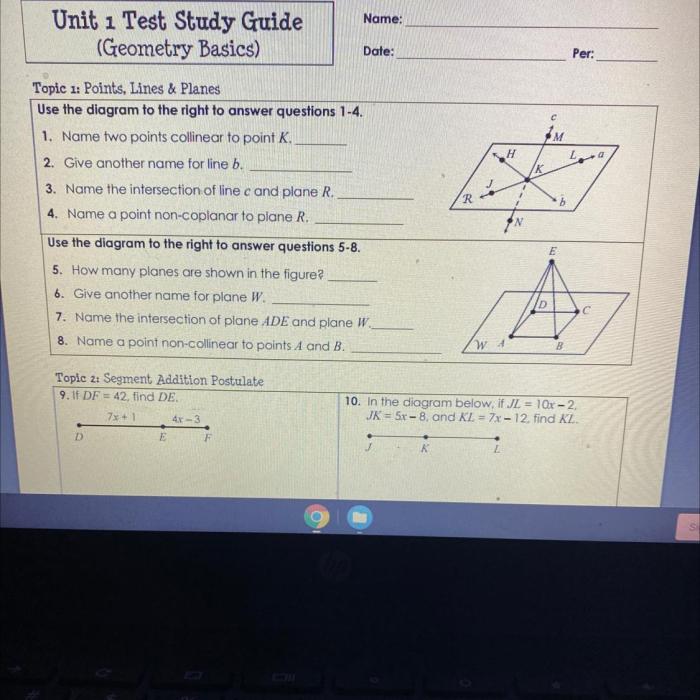 Chapter 5 quiz 1 geometry answers