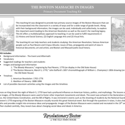 Analyzing the boston massacre worksheet answer key