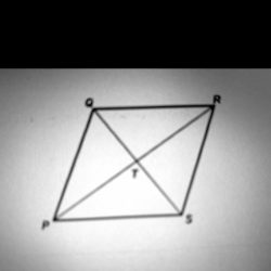 If pqrs is a rhombus which statement must be true