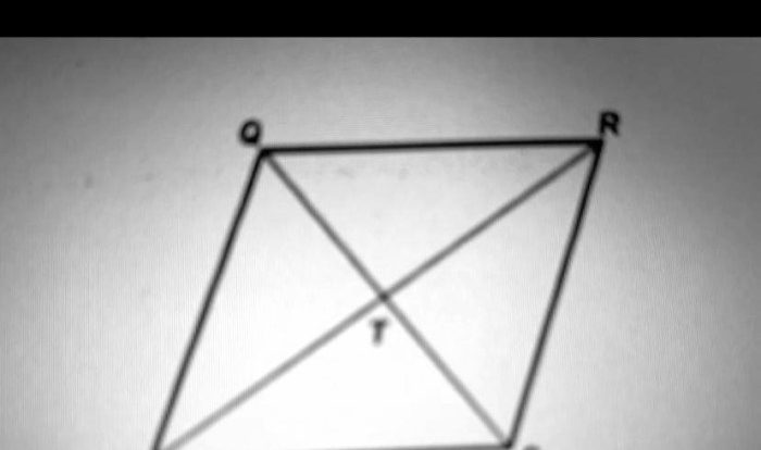 If pqrs is a rhombus which statement must be true