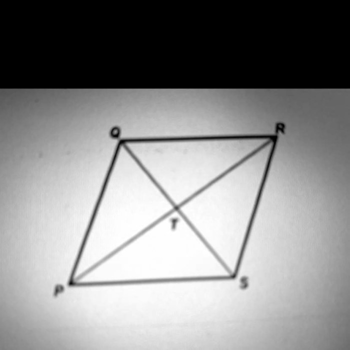 If pqrs is a rhombus which statement must be true